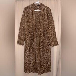 Italian Soft Yarn Brown Knit Cardigan